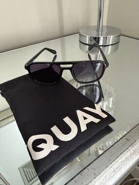 Quay Australia Black Sunglasses with Dark Gray LensesNWOT